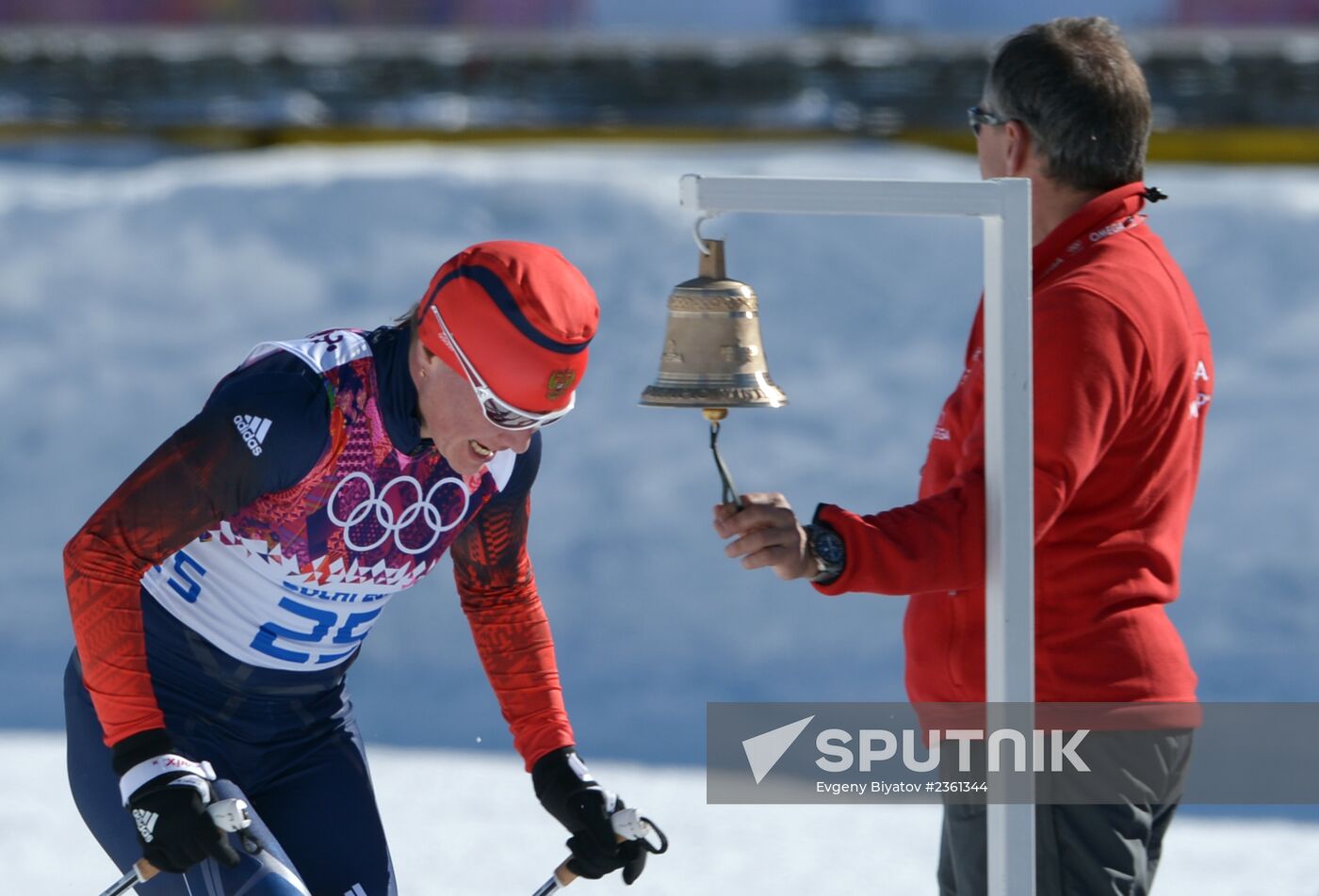 2014 Winter Olympics. Cross country skiing. Women. Skiathlon