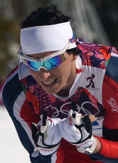 2014 Winter Olympics. Cross country skiing. Women. Skiathlon