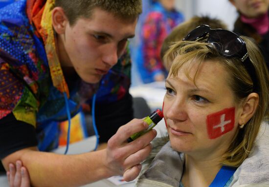 2014 Winter Olympics. Ice hockey. Women. Canada vs. Switzerland