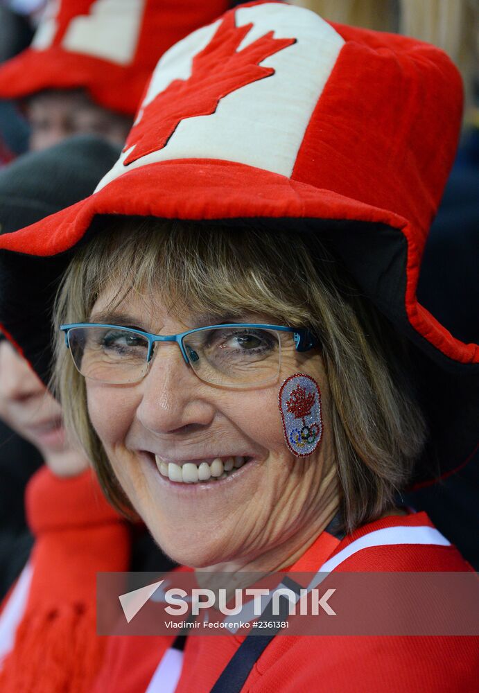 2014 Winter Olympics. Ice hockey. Women. Canada vs. Switzerland