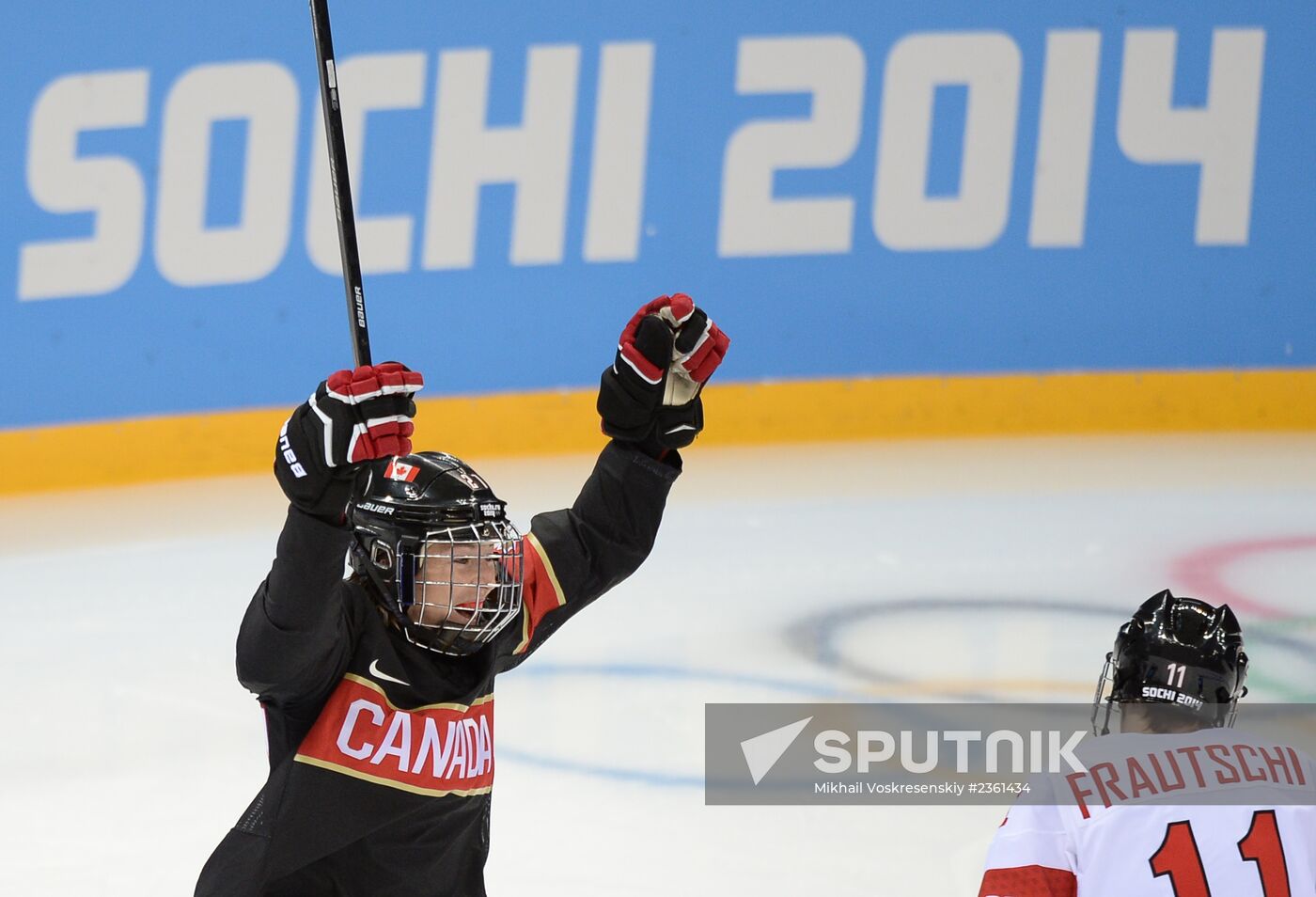 2014 Winter Olympics. Ice hockey. Women. Canada vs. Switzerland