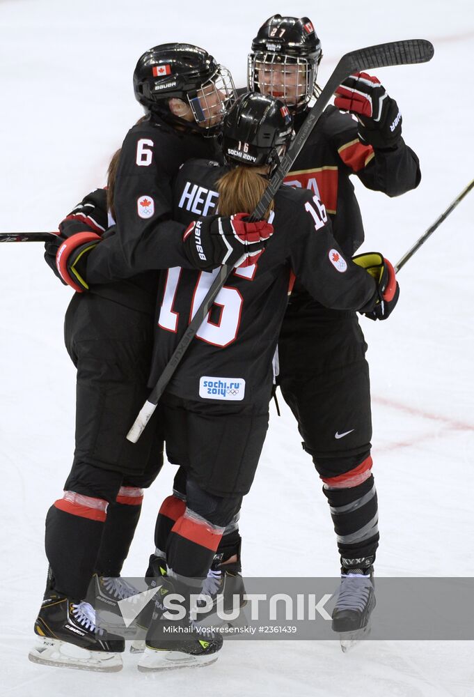 2014 Winter Olympics. Ice hockey. Women. Canada vs. Switzerland