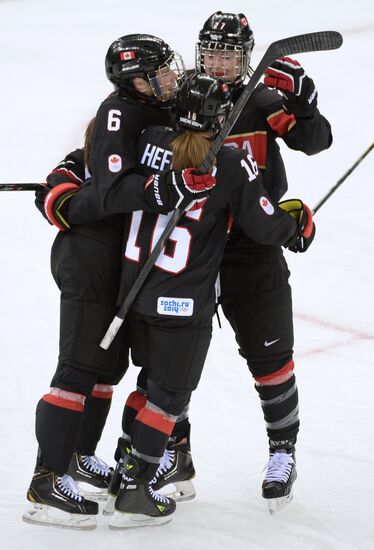 2014 Winter Olympics. Ice hockey. Women. Canada vs. Switzerland