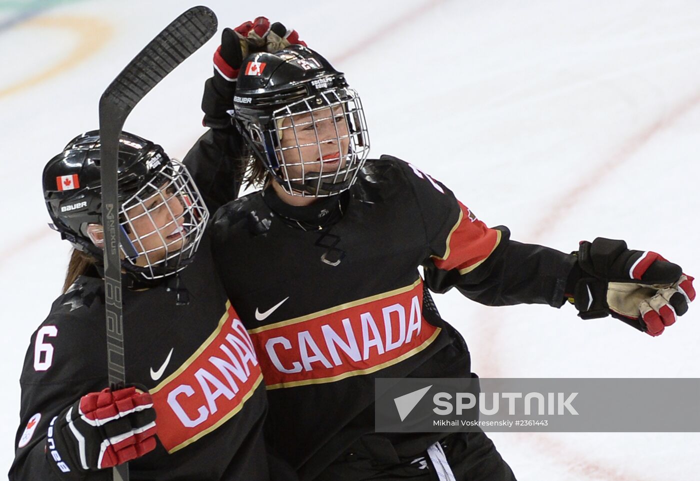 2014 Winter Olympics. Ice hockey. Women. Canada vs. Switzerland