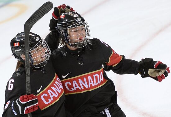 2014 Winter Olympics. Ice hockey. Women. Canada vs. Switzerland