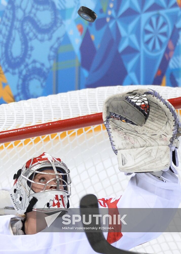 2014 Winter Olympics. Ice hockey. Women. Canada vs. Switzerland