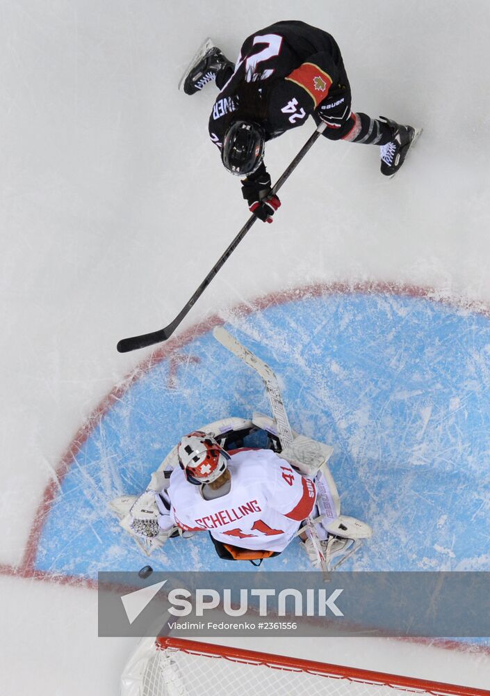 2014 Winter Olympics. Ice hockey. Women. Canada vs. Switzerland