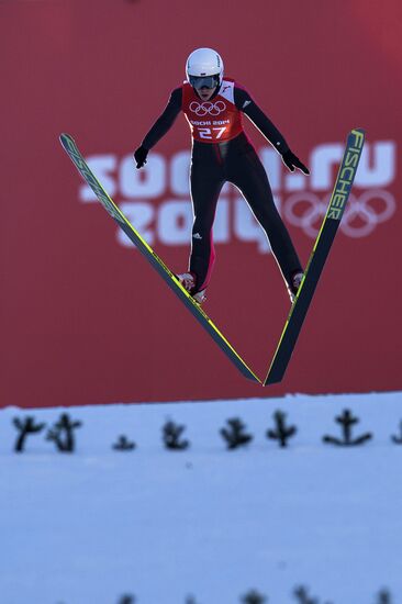 2014 Winter Olympics. Ski jumping. Women. Normal hill. Training sessions
