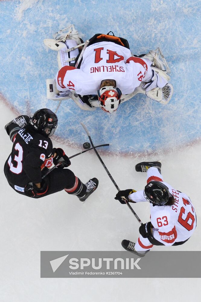 2014 Winter Olympics. Ice hockey. Women. Canada vs. Switzerland