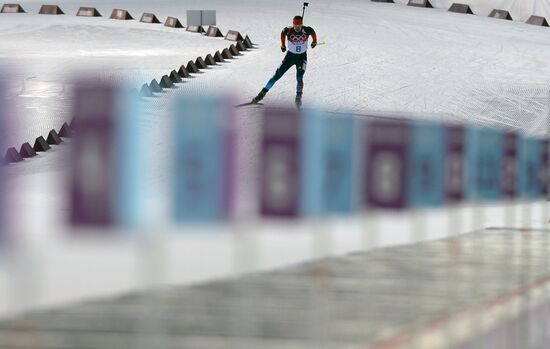 2014 Winter Olympics. Biathlon. Men. Sprint race