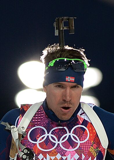 2014 Winter Olympics. Biathlon. Men. Sprint race