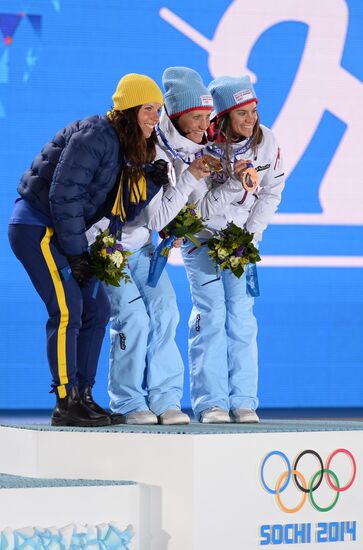 2014 Winter Olympics. Medal ceremony. Day One