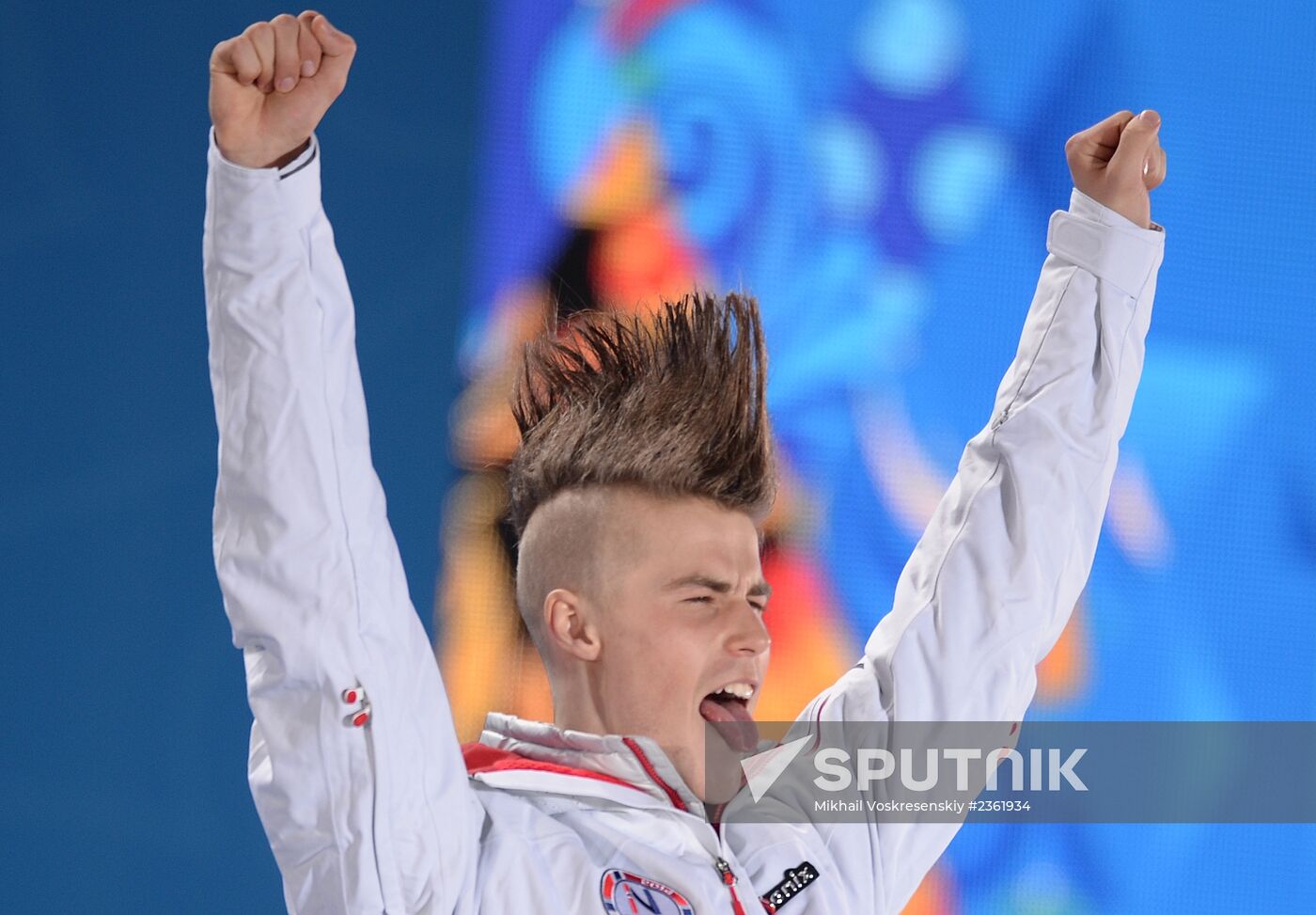 2014 Winter Olympics. Medal ceremony. Day One