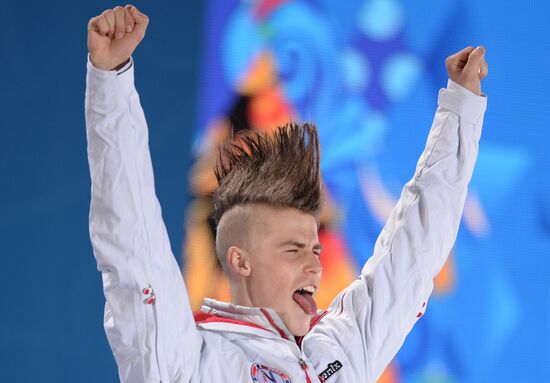 2014 Winter Olympics. Medal ceremony. Day One