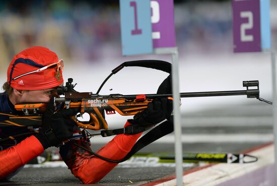 2014 Winter Olympics. Biathlon. Men. Sprint race