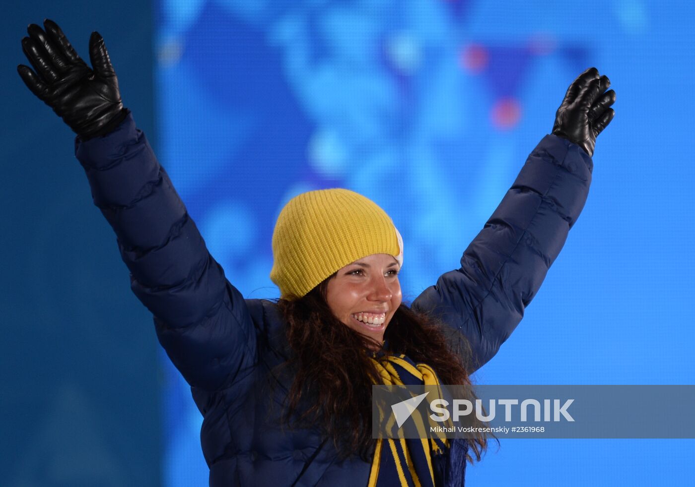 2014 Winter Olympics. Medal ceremony. Day One