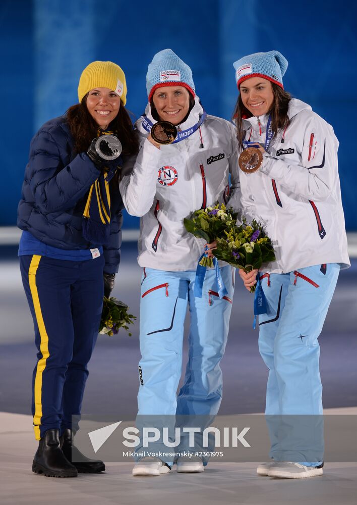 2014 Winter Olympics. Medal ceremony. Day One