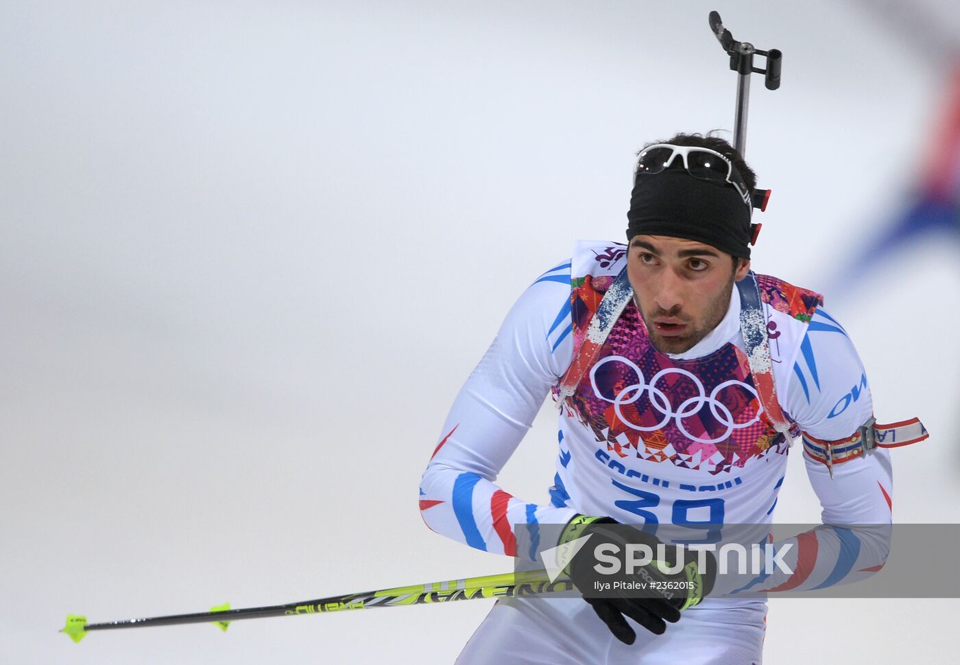 2014 Winter Olympics. Biathlon. Men. Sprint race