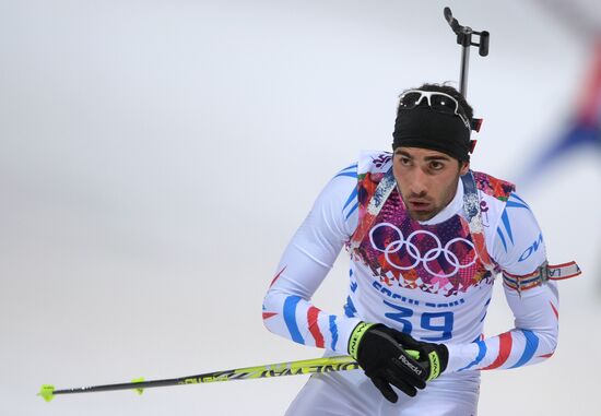 2014 Winter Olympics. Biathlon. Men. Sprint race
