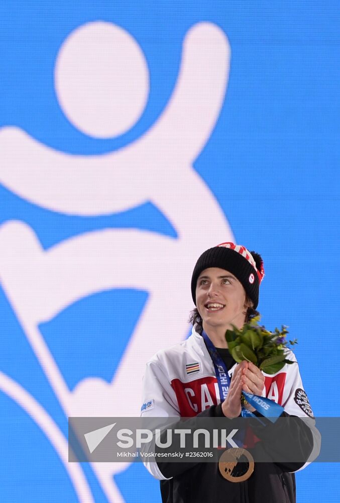 2014 Winter Olympics. Medal ceremony. Day One