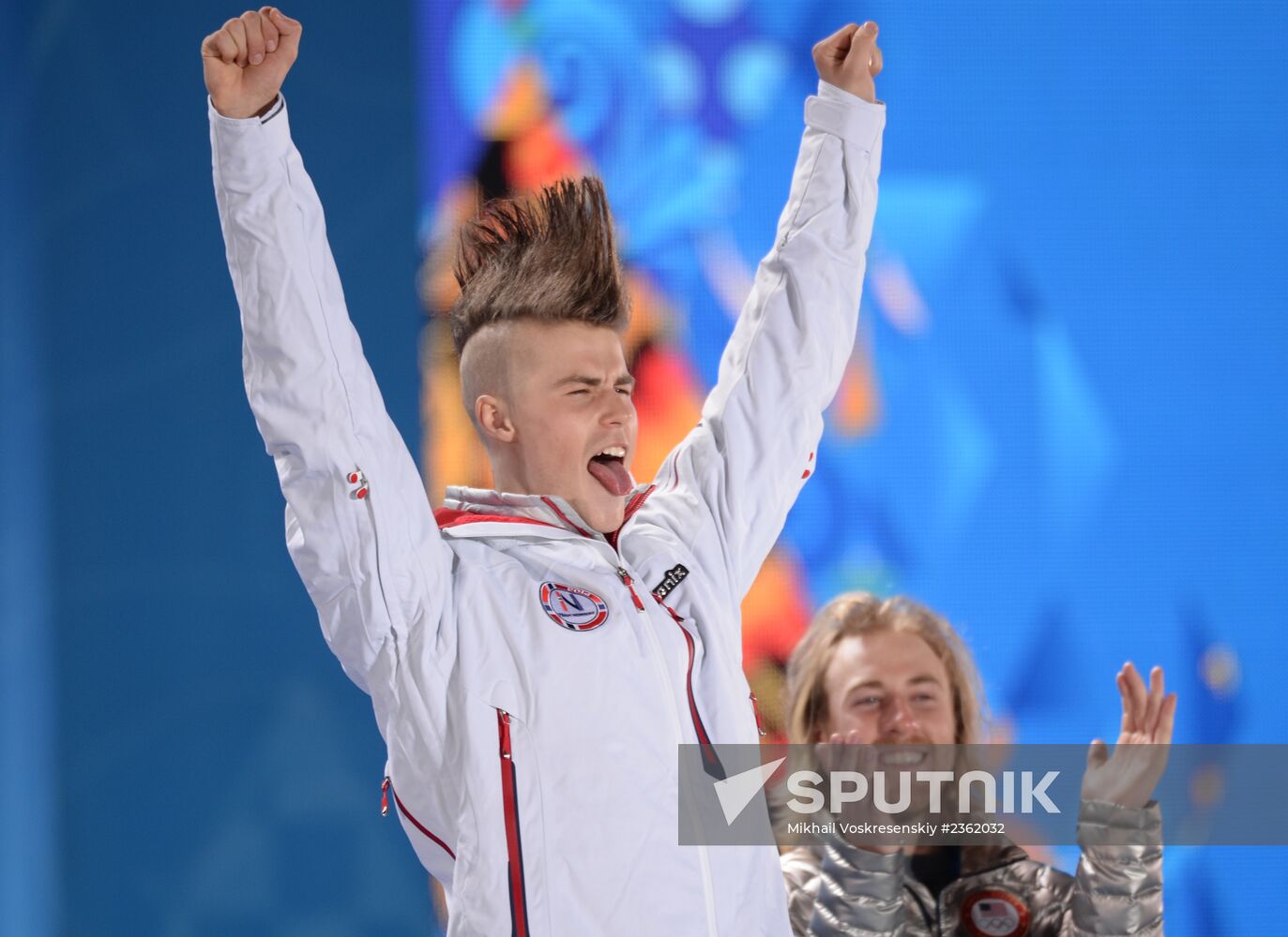 2014 Winter Olympics. Medal ceremony. Day One