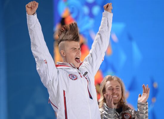 2014 Winter Olympics. Medal ceremony. Day One