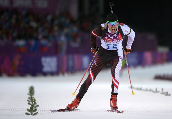 2014 Winter Olympics. Biathlon. Men. Sprint race