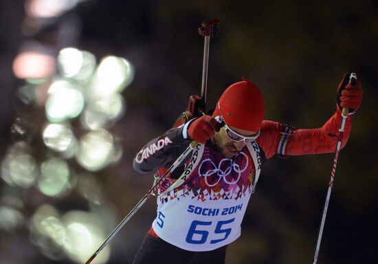 2014 Winter Olympics. Biathlon. Men. Sprint race