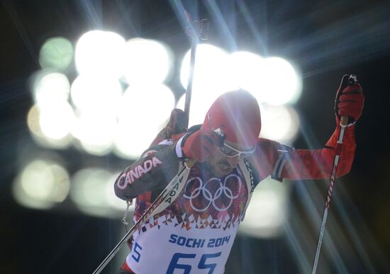 2014 Winter Olympics. Biathlon. Men. Sprint race