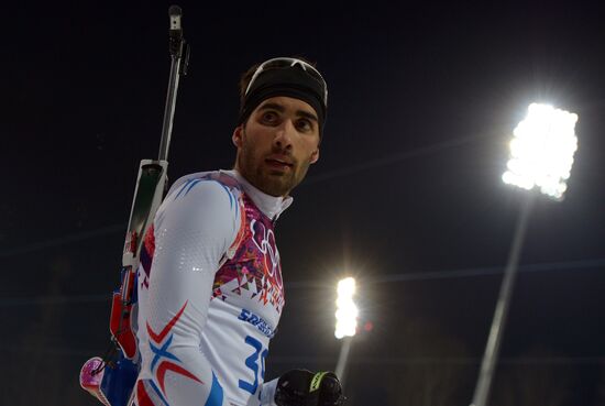 2014 Winter Olympics. Biathlon. Men. Sprint race