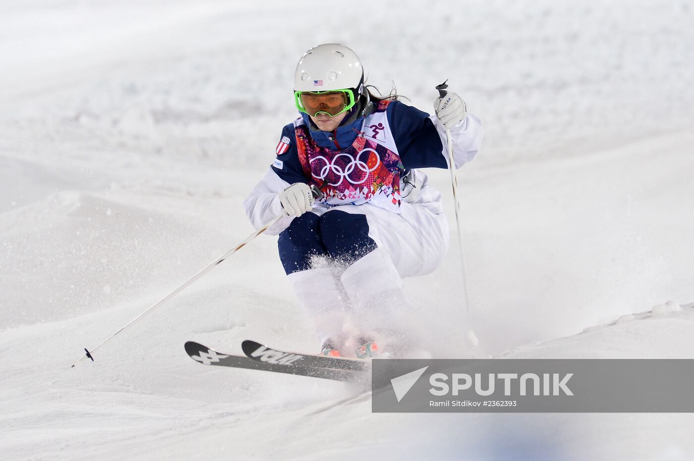 2014 Winter Olympics. Freestyle skiing. Women. Moguls