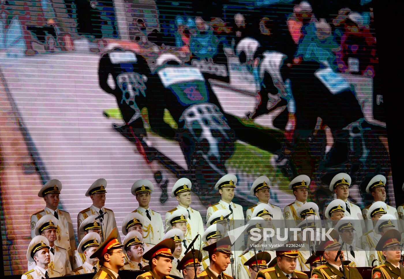 Performance of Alexandrov ensemble at Winter Arts Festival in Sochi