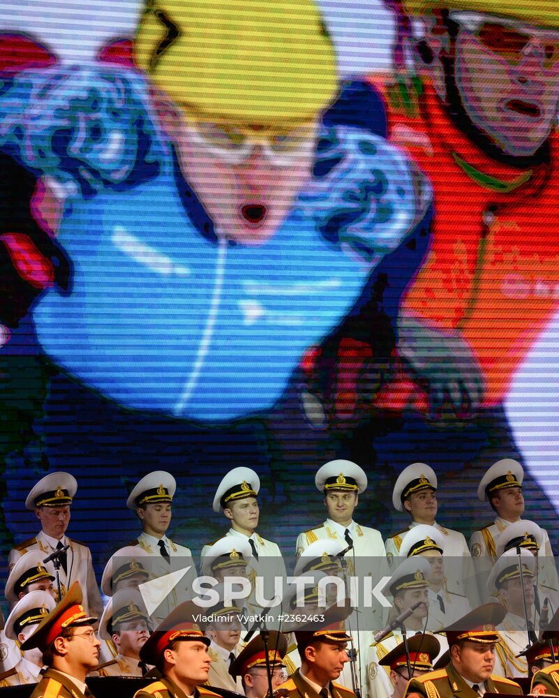 Performance of Alexandrov ensemble at Winter Arts Festival in Sochi