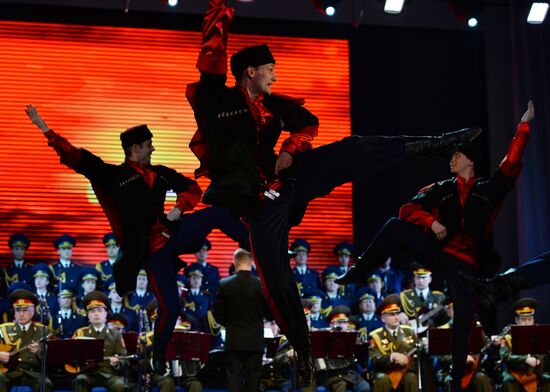 Performance of Alexandrov ensemble at Winter Arts Festival in Sochi