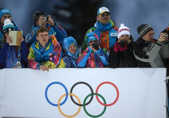2014 Winter Olympics. Biathlon. Men. Sprint race