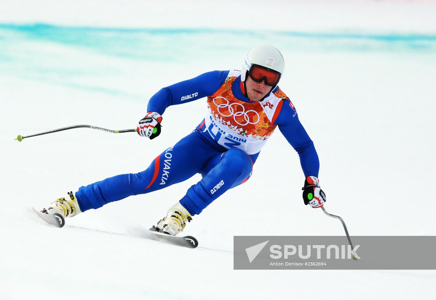 2014 Winter Olympics. Alpine skiing. Men. Downhill