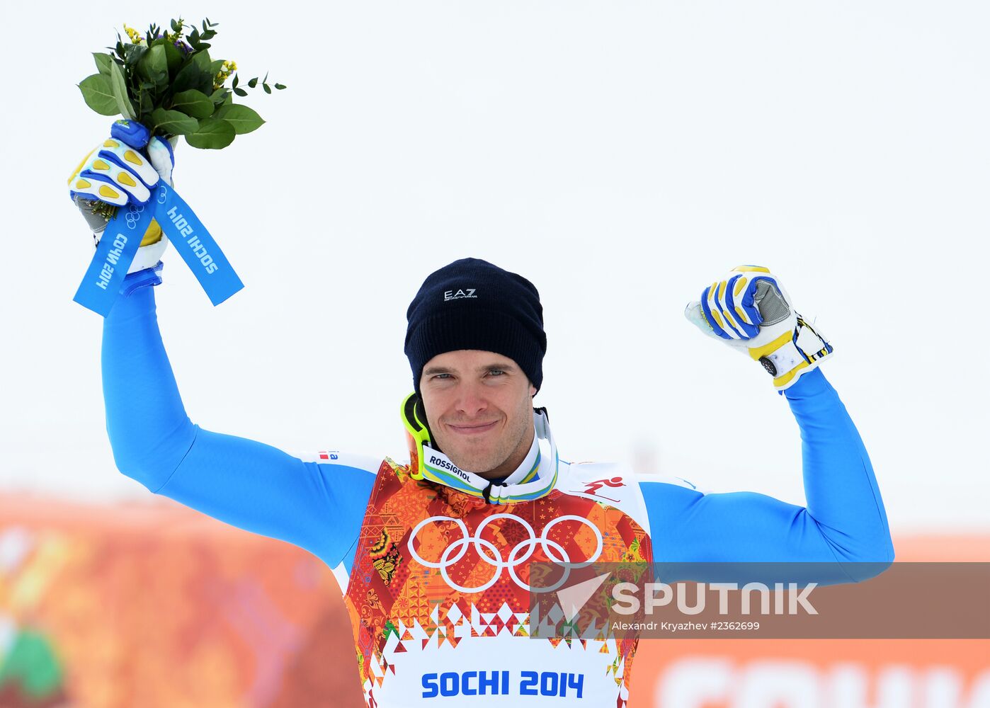 2014 Winter Olympics. Alpine skiing. Men. Downhill