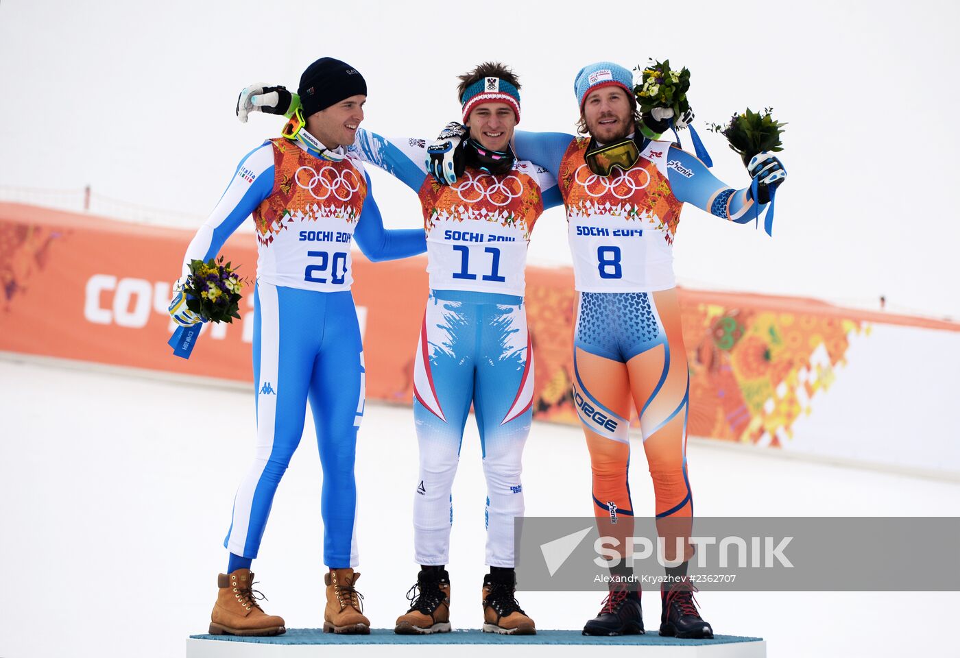 2014 Winter Olympics. Alpine skiing. Men. Downhill