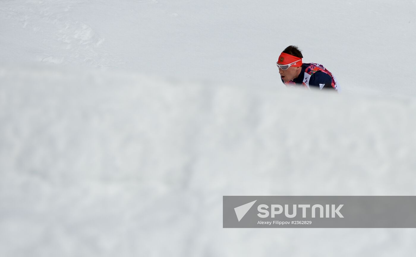 2014 Winter Olympics. Cross-country skiing. Men. Skiathlon