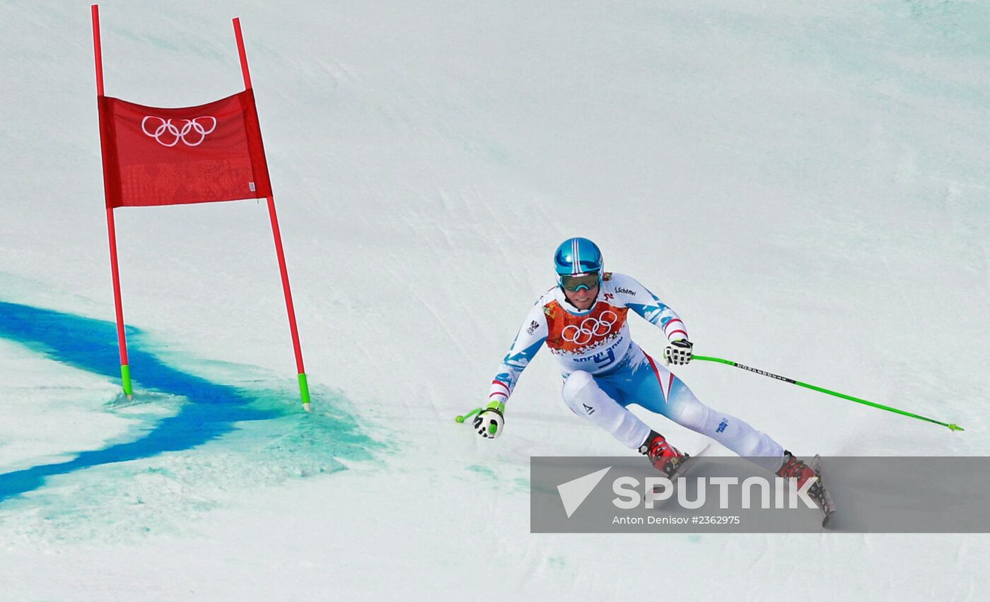 2014 Winter Olympics. Alpine skiing. Men. Downhill