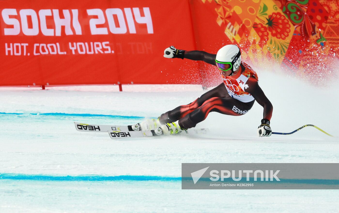 2014 Winter Olympics. Alpine skiing. Men. Downhill
