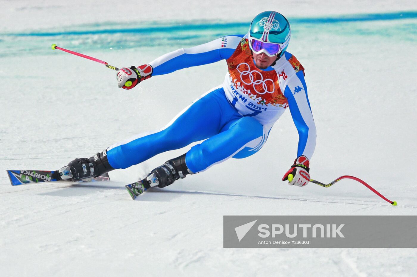 2014 Winter Olympics. Alpine skiing. Men. Downhill