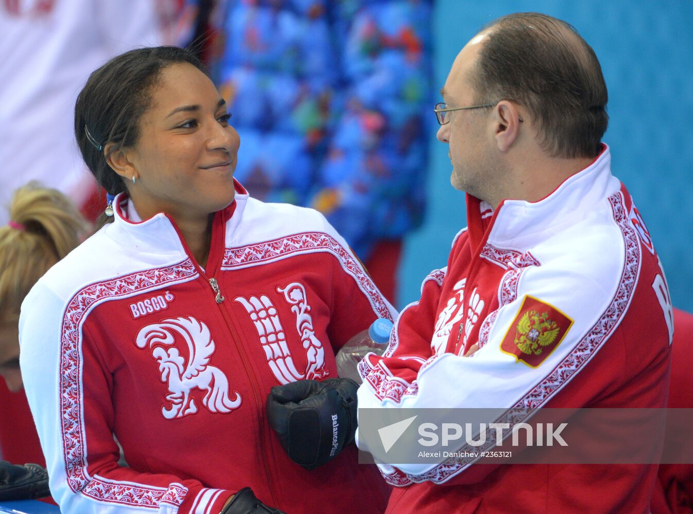 2014 Winter Olympics. Curling. Training