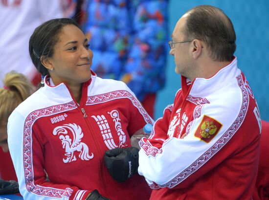 2014 Winter Olympics. Curling. Training