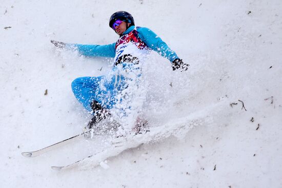 2014 Winter Olympics. Freestyle skiing. Aerials. Training