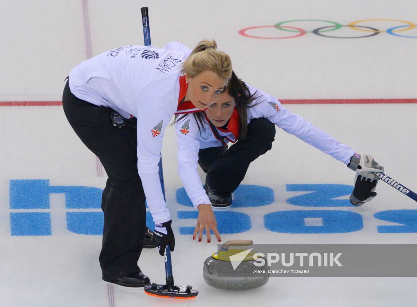 2014 Winter Olympics. Curling. Training