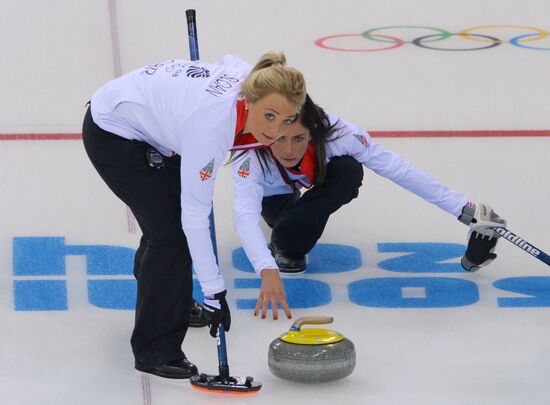 2014 Winter Olympics. Curling. Training