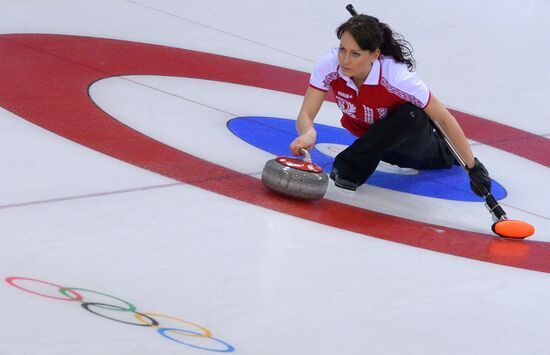 2014 Winter Olympics. Curling. Training