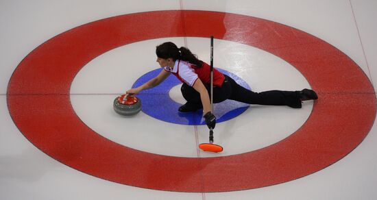 2014 Winter Olympics. Curling. Training
