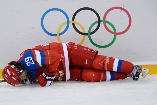2014 Winter Olympics. Ice hockey. Women. Russia vs. Germany